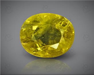 Natural Heated & Treated Yellow Sapphire Certified1.51 CTS (DIN 86130 )